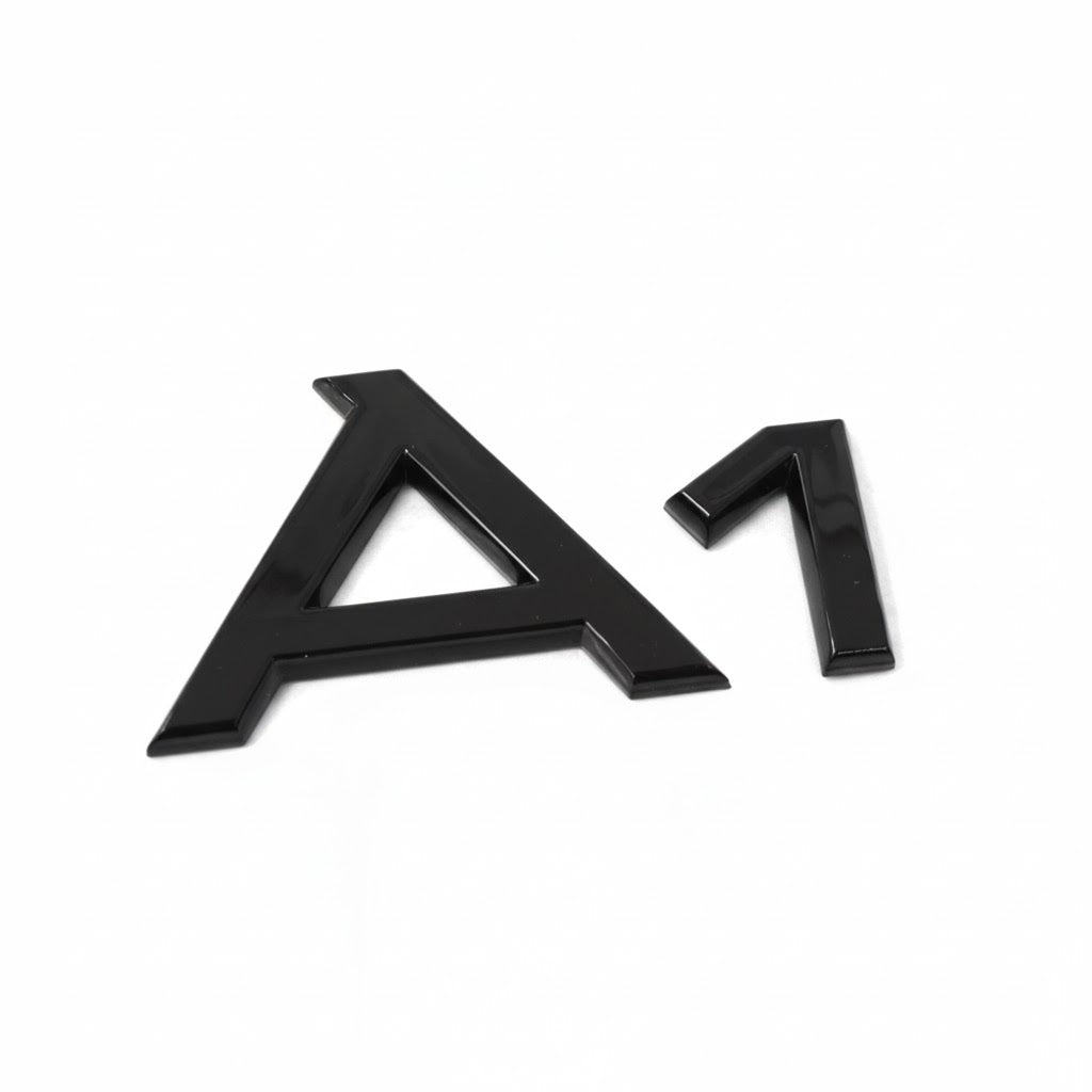 Emblème de Coffre Audi Noir – Logo Black Edition A1 / S1
