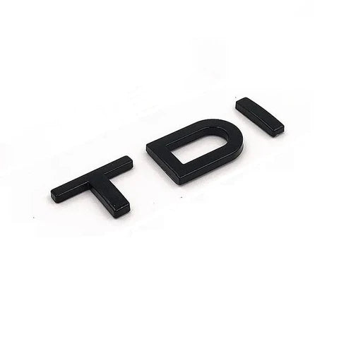 Emblème de coffre Audi TDI Black Edition – Logo noir sport & élégant
