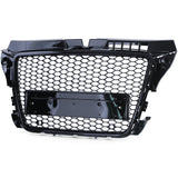 Grille de calandre noire nid d'abeille type RS3 pour Audi A3 8P (2005 - 2012)